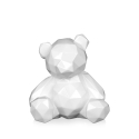 Estatua moderna de oso estilo low poly en resina lacada Rimo-L Rebajas