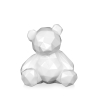 Estatua moderna de oso estilo low poly en resina lacada Rimo-L Rebajas