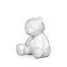Estatua moderna de oso estilo low poly en resina lacada Rimo-L Descueto