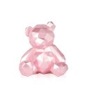 Figura decorativa moderna en resina de osito low poly con efecto perlado Rimo-P Oferta