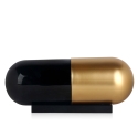 Estatua moderna de resina pílula dorada y negra Sira-GB Oferta
