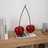 Escultura moderna de estatua de pareja de cerezas en resina lacada Alma-L Venta
