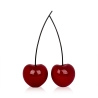 Escultura moderna de estatua de pareja de cerezas en resina lacada Alma-L Oferta
