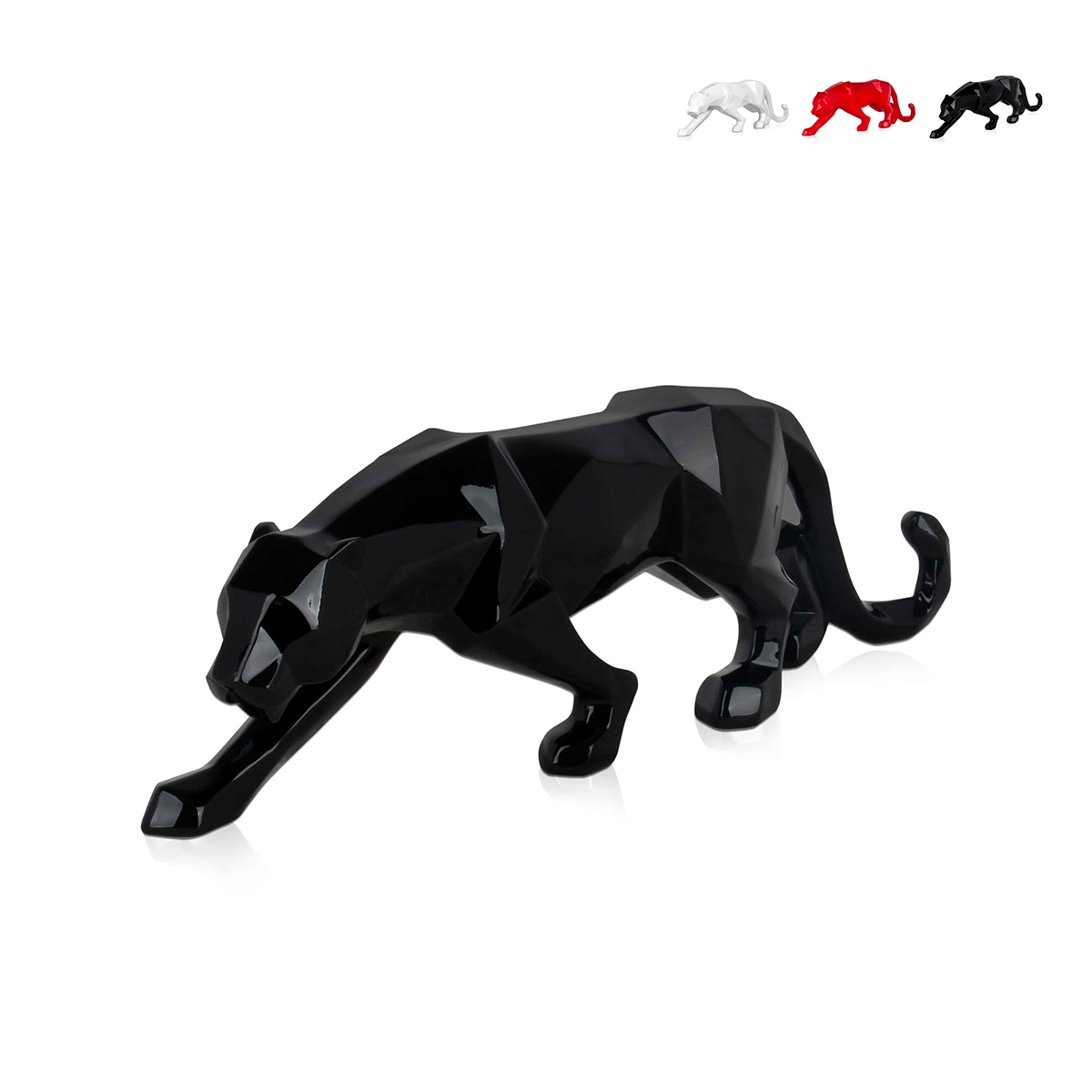 Escultura de resina lacada estatua moderna pantera low poly Kari-L Promoción