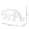 Escultura de resina lacada estatua moderna pantera low poly Kari-L 