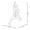 Escultura decorativa de resina lacada de pared escalador figura moderna Vero-L Coste