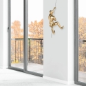 Escultura en resina para pared escalador efecto metal diseño Vero-M Elección