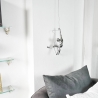 Escultura de pared escalador en resina efecto metal Bata-M Venta