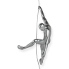 Escultura de pared escalador en resina efecto metal Bata-M Catálogo
