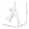 Escultura de pared en resina lacada estatua moderna de escalador Bata-L Coste