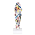 Escultura cabeza de caballo estatua multicolor en resina Knyph-PA Rebajas