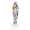 Escultura cabeza de caballo estatua multicolor en resina Knyph-PA Rebajas