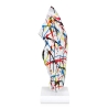 Escultura cabeza de caballo estatua multicolor en resina Knyph-PA Descueto