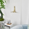 Escultura moderna de pared buceador en resina efecto metal Veda-M Venta