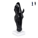 Escultura moderna de resina lacada estatua cabeza de caballo Knyph-L Stock