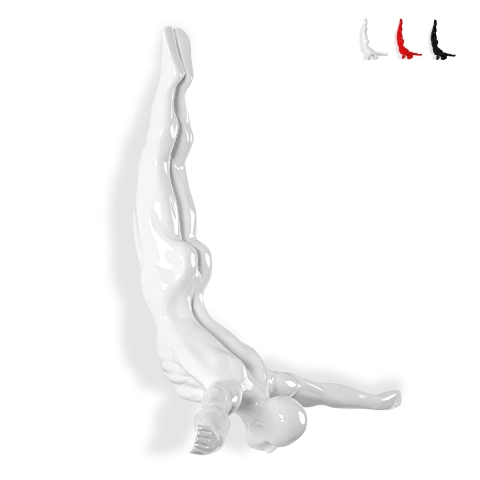 Escultura de pared en resina lacada figura de buceador Veda-L Promoción