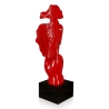 Escultura surrealista de rostro masculino en resina lacada Lira-L Rebajas