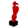 Escultura surrealista de rostro masculino en resina lacada Lira-L Oferta