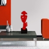 Escultura surrealista de rostro masculino en resina lacada Lira-L Venta