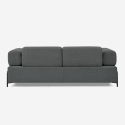 Sofá modular de 3 plazas de diseño moderno por módulos con mesitas Diadema Stock