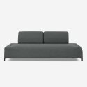 Sofá modular de 3 plazas de diseño moderno por módulos con mesitas Diadema Oferta