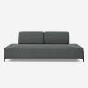 Sofá modular de 3 plazas de diseño moderno por módulos con mesitas Diadema Oferta