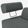 Sofá modular de 3 plazas de diseño moderno por módulos con mesitas Diadema Modelo