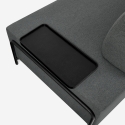 Sofá modular de 3 plazas de diseño moderno por módulos con mesitas Diadema Elección