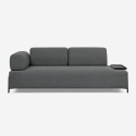Sofá modular de 3 plazas de diseño moderno por módulos con mesitas Diadema Rebajas