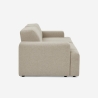 Sofá de 2 plazas de tela de diseño moderno 202x100x76 cm Acamar Rebajas