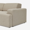 Sofá de 2 plazas de tela de diseño moderno 202x100x76 cm Acamar Stock