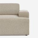 Sofá de 2 plazas de tela de diseño moderno 202x100x76 cm Acamar Catálogo
