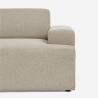 Sofá de 2 plazas de tela de diseño moderno 202x100x76 cm Acamar Catálogo