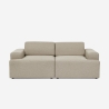 Sofá de 2 plazas de tela de diseño moderno 202x100x76 cm Acamar Venta