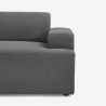 Sofá de diseño de 3 plazas con chaise longue a la izquierda de tela Seginus Catálogo