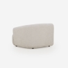 Sofa modular curvo de 3 plazas por módulos de tela beige Yuna-3 Elección