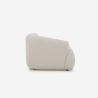 Sofa modular curvo de 3 plazas por módulos de tela beige Yuna-3 Coste