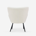 Sillón para salón moderno de tela bouclé color blanco Womb Catálogo