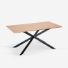 Mesa con patas cruzadas de diseño 160x90 cm de madera y metal Shaila Catálogo