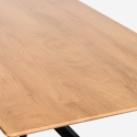 Mesa con patas cruzadas de diseño 160x90 cm de madera y metal Shaila Elección