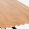 Mesa con patas cruzadas de diseño 160x90 cm de madera y metal Shaila Elección