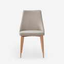 Silla acolchada moderna de tela para salón-comedor y cocina Sirka Oferta