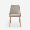 Silla acolchada moderna de tela para salón-comedor y cocina Sirka Oferta