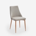 Silla acolchada moderna de tela para salón-comedor y cocina Sirka Características