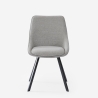 Silla giratoria de tela para salón-comedor de diseño moderno Navya Stock