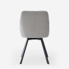 Silla giratoria de tela para salón-comedor de diseño moderno Navya Modelo