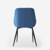 Silla acolchada moderna de terciopelo para cocina y salón-comedor Jarva Coste