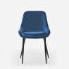 Silla acolchada moderna de terciopelo para cocina y salón-comedor Jarva Características