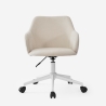 Silla giratoria de tela con reposabrazos para oficina y teletrabajo Kivri Rebajas