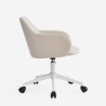 Silla giratoria de tela con reposabrazos para oficina y teletrabajo Kivri Catálogo